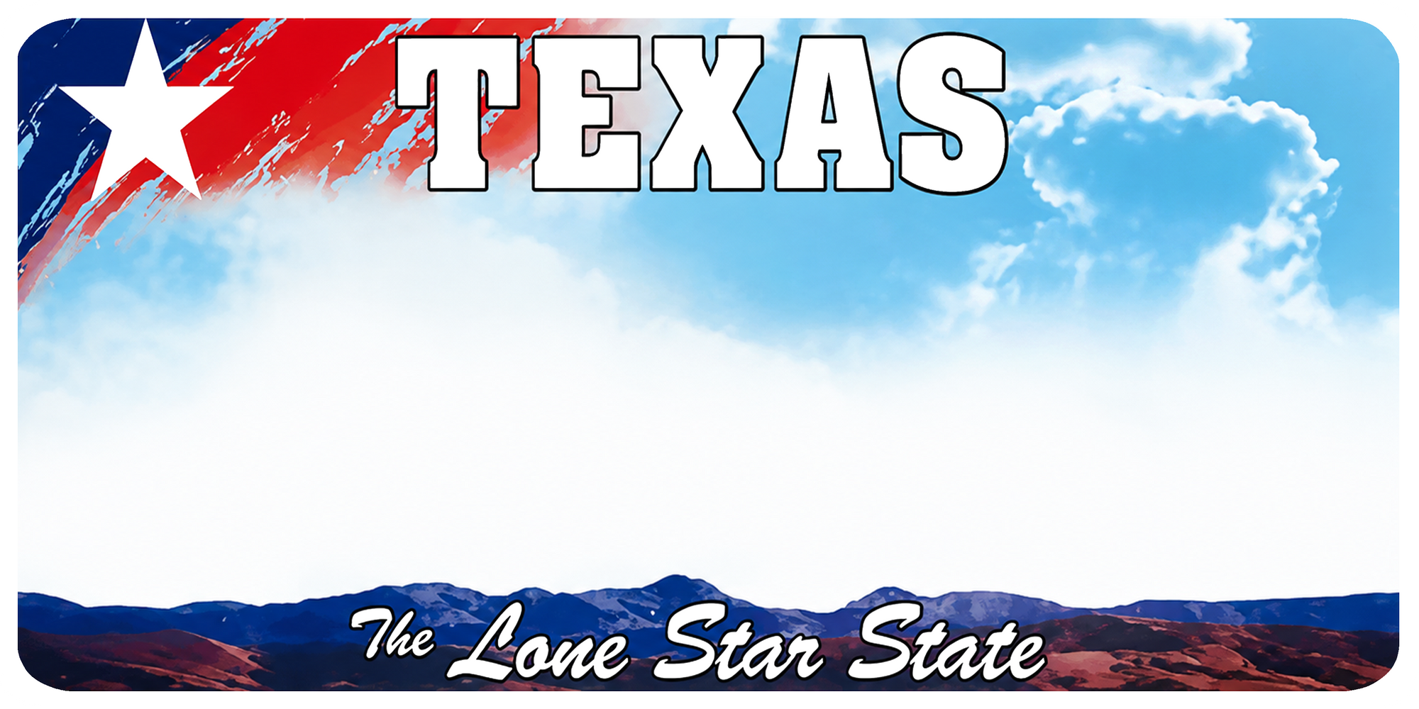 Texas Classic Metal Keychain