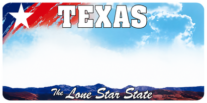 Texas Classic Metal Keychain